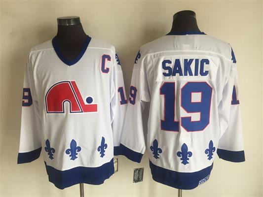 Nordiques 19 Joe Sakic White CCM Throwback Jersey,We sell and wholesale Nordiques 19 Joe Sakic White CCM Throwback Jersey on line form chian!